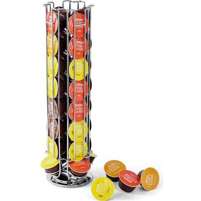 OEM Support Rotatif Pour 32 Capsules Dolce Gusto, Distributeur De Dosettes De Café, Base Antidérapante, Chrome - Publicité OEM Support Rotatif Pour 32 Capsules Dolce Gusto, Distributeur De Dosettes De Café, Base Antidérapante, Chrome - Publicité