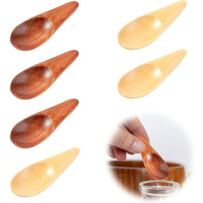 OEM Cuillères En Bois Écologiques Lot De 6 Mini Cuillères 6,5 Cm Pour Thé Confiture Café Et Condiments -ulisem - Publicité OEM Cuillères En Bois Écologiques Lot De 6 Mini Cuillères 6,5 Cm Pour Thé Confiture Café Et Condiments -ulisem - Publicité
