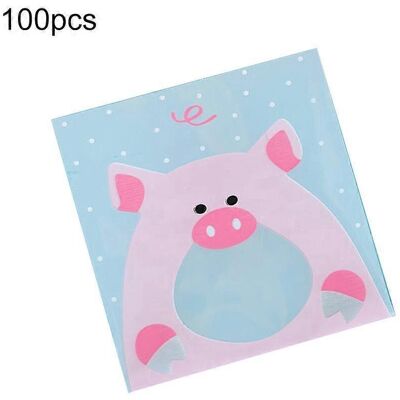 KOWOLL 100 Sachets Cadeaux Autocollants Pour Biscuits Et Bonbons, Parfaits Pour Les Fêtes. Publicité KOWOLL 100 Sachets Cadeaux Autocollants Pour Biscuits Et Bonbons, Parfaits Pour Les Fêtes. Publicité