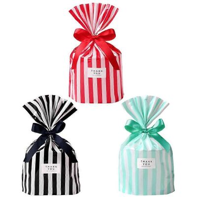 FATRD 150 Pochettes Cadeaux De Noël À Rayures, Idéales Pour Les Biscuits, Les Desserts Et Autres Gourmandises.-20.6x14cm-black - Publicité FATRD 150 Pochettes Cadeaux De Noël À Rayures, Idéales Pour Les Biscuits, Les Desserts Et Autres Gourmandises.-20.6x14cm-black - Publicité