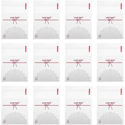 FATRD 100 Sachets Cellophane Auto-scellants Opp Pour Emballage De Bonbons Et Biscuits-10x7cm - Publicité FATRD 100 Sachets Cellophane Auto-scellants Opp Pour Emballage De Bonbons Et Biscuits-10x7cm - Publicité