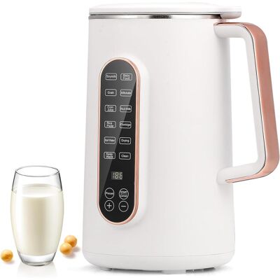 OEM Machine À Lait Végétal, 1,2 Litre, 8 En 1, Automatique, Pour Préparer Du Lait De Soja, D'Amande, D'Avoine Et Des Boissons Sans Produits Laitiers, 10 Lames, Départ Différé 12 Heures, Fonction Autonetto - Publicité OEM Machine À Lait Végétal, 1,2 Litre, 8 En 1, Automatique, Pour Préparer Du Lait De Soja, D'Amande, D'Avoine Et Des Boissons Sans Produits Laitiers, 10 Lames, Départ Différé 12 Heures, Fonction Autonetto - Publicité