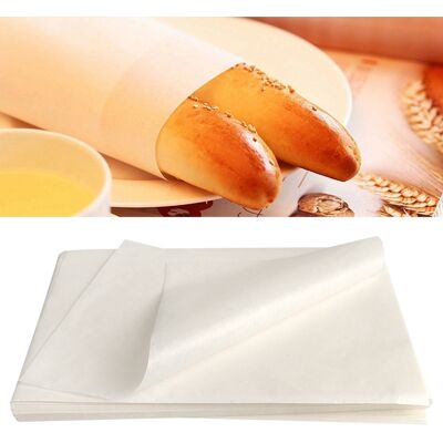 MCKENSA 500 Feuilles De Papier Sulfurisé Alimentaire Antiadhésif Et Résistant À L'Huile, Pour Gâteaux, Pains Et Pâtisseries, 20 X 30 Cm - Publicité MCKENSA 500 Feuilles De Papier Sulfurisé Alimentaire Antiadhésif Et Résistant À L'Huile, Pour Gâteaux, Pains Et Pâtisseries, 20 X 30 Cm - Publicité