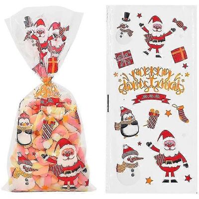 YUDO 50 Sachets Cadeaux Transparents En Pvc Avec Motif Père Noël, Sapin Et Renne, Parfaits Pour Emballer Des Bonbons, Des Biscuits Et Autres Gourmandises.-style13 - Publicité YUDO 50 Sachets Cadeaux Transparents En Pvc Avec Motif Père Noël, Sapin Et Renne, Parfaits Pour Emballer Des Bonbons, Des Biscuits Et Autres Gourmandises.-style13 - Publicité