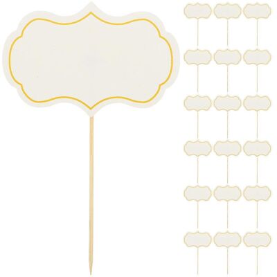 FATRD 24 Étiquettes Pour Fromage, Pics À Charcuterie Et Condiments, Idéales Pour Les Plateaux De Charcuterie.-15x9x0.1cm-white - Publicité FATRD 24 Étiquettes Pour Fromage, Pics À Charcuterie Et Condiments, Idéales Pour Les Plateaux De Charcuterie.-15x9x0.1cm-white - Publicité