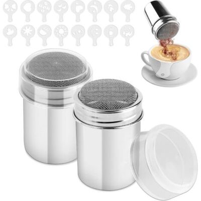 OEM Royaluxe-saupoudreuse À Sucre Glace, Saupoudreuse Cacao,saupoudreuse Cacao, Sucrier Pour Sucre En Poudre, Avec Couvercle, Adaptés À La Poudre De Matcha,pour Cacao Epice Poudre Cappuccino Sucre - Publicité OEM Royaluxe-saupoudreuse À Sucre Glace, Saupoudreuse Cacao,saupoudreuse Cacao, Sucrier Pour Sucre En Poudre, Avec Couvercle, Adaptés À La Poudre De Matcha,pour Cacao Epice Poudre Cappuccino Sucre - Publicité