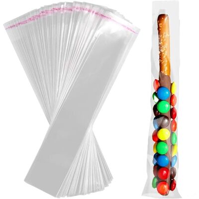 OEM 100 Sachets Cellophane Refermables De 5 X 25 Cm (2 X 10 Pouces) Transparents Pour Bretzels, Idéaux Pour Emballer Des Bonbons Glacés, Des Sucettes Glacées, Des Cadeaux Et Autres Produits. Publicité OEM 100 Sachets Cellophane Refermables De 5 X 25 Cm (2 X 10 Pouces) Transparents Pour Bretzels, Idéaux Pour Emballer Des Bonbons Glacés, Des Sucettes Glacées, Des Cadeaux Et Autres Produits. Publicité