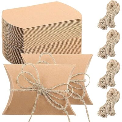 OEM Boîtes Cadeaux Kraft 100 Unités 6x9cm Idéales Bonbons Mariages Noël Fêtes Inclus 40m Ficelle Jute -ulisem - Publicité OEM Boîtes Cadeaux Kraft 100 Unités 6x9cm Idéales Bonbons Mariages Noël Fêtes Inclus 40m Ficelle Jute -ulisem - Publicité