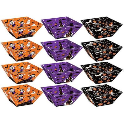 LISATR 12 Boîtes À Goûter D'Halloween, Boîtes À Desserts, Boîtes À Popcorn Et Chocolats-18.5x10.1cm - Publicité LISATR 12 Boîtes À Goûter D'Halloween, Boîtes À Desserts, Boîtes À Popcorn Et Chocolats-18.5x10.1cm - Publicité