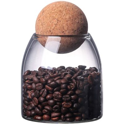 OEM Bocaux De Stockage En Verre, Bocal Hermetique, Pot En Verre Borosilicaté, Bocaux Epices, Avec Bouchon En Liège, Pour Épices, Sucre, Café, Biscuits, Bonbons (550ml) - Publicité OEM Bocaux De Stockage En Verre, Bocal Hermetique, Pot En Verre Borosilicaté, Bocaux Epices, Avec Bouchon En Liège, Pour Épices, Sucre, Café, Biscuits, Bonbons (550ml) - Publicité