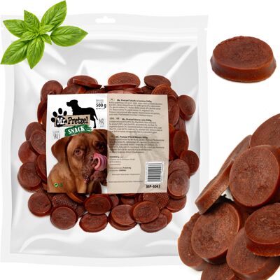OEM Friandise Pour Chiens, Galettes De Viande De Cheval Mr. Pretzel 500g - Publicité OEM Friandise Pour Chiens, Galettes De Viande De Cheval Mr. Pretzel 500g - Publicité