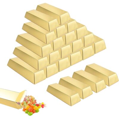 OEM 24 Boîtes De Bonbons En Forme De Lingots D'Or, 14,5 X 5 X 3 Cm. Boîtes De Bonbons Et De Chocolats En Forme De Lingots D'Or, Idéales Pour Les Fêtes, Les Mariages, Les Anniversaires. Publicité OEM 24 Boîtes De Bonbons En Forme De Lingots D'Or, 14,5 X 5 X 3 Cm. Boîtes De Bonbons Et De Chocolats En Forme De Lingots D'Or, Idéales Pour Les Fêtes, Les Mariages, Les Anniversaires. Publicité