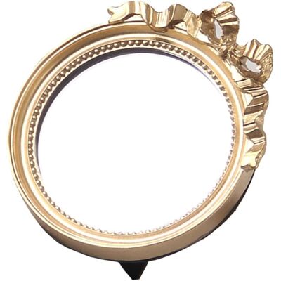 SLOWMOOSE Miroir De Maquillage Rond À Petit Nœud Papillon, Miroir En Résine Pour Femme, Pour Les Voyages Et Le Maquillage Quotidien, Couleur Or - Publicité SLOWMOOSE Miroir De Maquillage Rond À Petit Nœud Papillon, Miroir En Résine Pour Femme, Pour Les Voyages Et Le Maquillage Quotidien, Couleur Or - Publicité