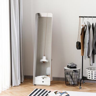 OEM Miroir Sur Pied Pleine Longueur Avec Cadre Pliable, Miroir De Maquillage Robuste, À Poser Ou À Fixer Au Mur Pour Le Salon Et Le Dressing. Publicité OEM Miroir Sur Pied Pleine Longueur Avec Cadre Pliable, Miroir De Maquillage Robuste, À Poser Ou À Fixer Au Mur Pour Le Salon Et Le Dressing. Publicité