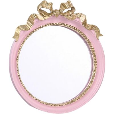 SLOWMOOSE Miroir De Maquillage En Résine Avec Nœud Papillon, Petit Miroir À Une Face, Pour Les Voyages - Publicité SLOWMOOSE Miroir De Maquillage En Résine Avec Nœud Papillon, Petit Miroir À Une Face, Pour Les Voyages - Publicité