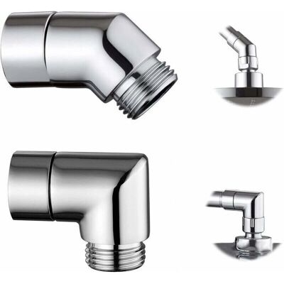 OEM Adaptateur De Douche À Main En Cuivre, Adaptateur De Pomme De Douche Inclinable Au Coude 90 °/135 °, Pour Connexion Universelle De Douche À Main 1/2" (paquet De 2) - Publicité OEM Adaptateur De Douche À Main En Cuivre, Adaptateur De Pomme De Douche Inclinable Au Coude 90 °/135 °, Pour Connexion Universelle De Douche À Main 1/2" (paquet De 2) - Publicité