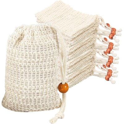 OEM 12 Pcs Sac Filet Pour Savon Solide, Pochette Savon Solide Voyage, Sac Savon En Filet Naturel, Sacs À Savon Pour Savon Solide, Sachets Sac À Savon En 100% Coton Sisal Pour Gel Douche Ba - Publicité OEM 12 Pcs Sac Filet Pour Savon Solide, Pochette Savon Solide Voyage, Sac Savon En Filet Naturel, Sacs À Savon Pour Savon Solide, Sachets Sac À Savon En 100% Coton Sisal Pour Gel Douche Ba - Publicité