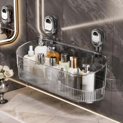 OEM Étagère Ventouse Douche Sans Perçage – Rangement Acrylique, Support Savon Et Gel Nettoyant Visage - Publicité OEM Étagère Ventouse Douche Sans Perçage – Rangement Acrylique, Support Savon Et Gel Nettoyant Visage - Publicité