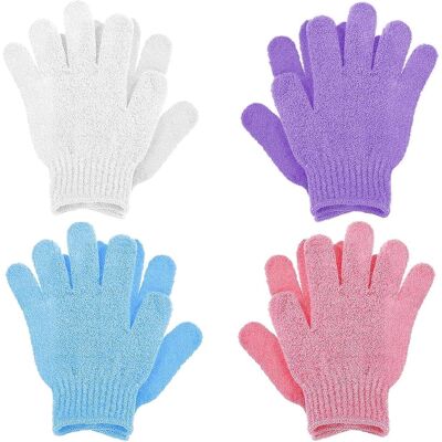 OEM Lot De 4 Gants De Douche Exfoliants Double Texture, Gommage Corporel, Exfoliation Des Cellules Mortes, Gant Exfoliant, Gant De Lavage Naturel - Publicité OEM Lot De 4 Gants De Douche Exfoliants Double Texture, Gommage Corporel, Exfoliation Des Cellules Mortes, Gant Exfoliant, Gant De Lavage Naturel - Publicité