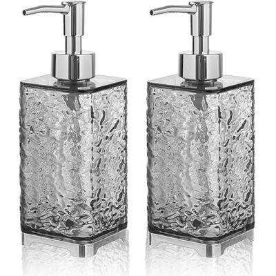OEM Royaluxe-2x Distributeur Savon Transparent Gris 400 Ml – Distributeur Gel Douche Rechargeable – Distributeur Savon Cuisine Salle De Bain – Soap Dispenser En Pet Pour Lotion/shampoing - Publicité OEM Royaluxe-2x Distributeur Savon Transparent Gris 400 Ml – Distributeur Gel Douche Rechargeable – Distributeur Savon Cuisine Salle De Bain – Soap Dispenser En Pet Pour Lotion/shampoing - Publicité
