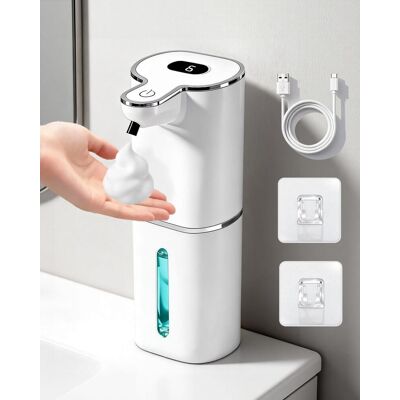GRASSLIN 1 Distributeur Savon Mousse, Écran Digital, Capteur Infrarouge, 380ml, Recharge Usb, Étanche Ipx5, Cuisine Salle De Bain - Publicité GRASSLIN 1 Distributeur Savon Mousse, Écran Digital, Capteur Infrarouge, 380ml, Recharge Usb, Étanche Ipx5, Cuisine Salle De Bain - Publicité