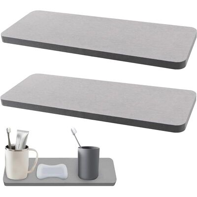 SANS MARQUE 2 Pièces Pierre Absorbante Évier, Économiseur Savon À Séchage Rapide, Plateau Dessous Verre Diatomite Absorption Eau Maison Moderne Pour Savons Mains, Plantes, Articles Toilette, Salle Bain, Cuisine - Publicité SANS MARQUE 2 Pièces Pierre Absorbante Évier, Économiseur Savon À Séchage Rapide, Plateau Dessous Verre Diatomite Absorption Eau Maison Moderne Pour Savons Mains, Plantes, Articles Toilette, Salle Bain, Cuisine - Publicité
