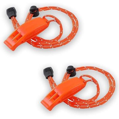 OEM 2 Pièces Sifflet De Secours Avec Cordon, Sifflet Securité Randonnée, Sifflet D'Urgence De Survie Pour Signalisation, Sauveteurs, Extérieur, Randonnée, Trekking, Lanière De Cou 40cm Ajust - Publicité OEM 2 Pièces Sifflet De Secours Avec Cordon, Sifflet Securité Randonnée, Sifflet D'Urgence De Survie Pour Signalisation, Sauveteurs, Extérieur, Randonnée, Trekking, Lanière De Cou 40cm Ajust - Publicité
