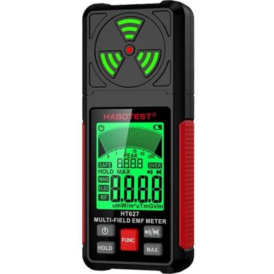 OEM Détecteur Emf 3-en-1 Telluromètre, Mémoire Max, Mesure Champs Électromagnétiques (ef, Rf, Mf, Wifi), Testeur Électromagnétique Maison/extérieur-rouge - Publicité OEM Détecteur Emf 3-en-1 Telluromètre, Mémoire Max, Mesure Champs Électromagnétiques (ef, Rf, Mf, Wifi), Testeur Électromagnétique Maison/extérieur-rouge - Publicité
