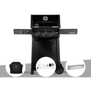 Napoleon Barbecue Gaz Freestyle 365 Noir 3 Brûleurs Et 1 Réchaud Latéral + Housse De Protection + Rôtissoire + Boitier De Fumage - Napoléon - Publicité Napoleon Barbecue Gaz Freestyle 365 Noir 3 Brûleurs Et 1 Réchaud Latéral + Housse De Protection + Rôtissoire + Boitier De Fumage - Napoléon - Publicité
