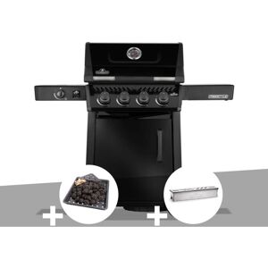 Napoleon Barbecue Gaz Freestyle 425 Noir 4 Brûleurs + 1 Réchaud Latéral + Plateau Charbon + Boitier De Fumage - Napoléon - Publicité Napoleon Barbecue Gaz Freestyle 425 Noir 4 Brûleurs + 1 Réchaud Latéral + Plateau Charbon + Boitier De Fumage - Napoléon - Publicité