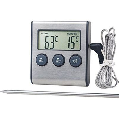Scotch Thermomètre À Viande Numérique Magnétique 'kitchen' Avec Minuterie, Pile Incluse Noir Argent - Thermomètre Pour Aliments Viande Barbecue Four Universel - Publicité Scotch Thermomètre À Viande Numérique Magnétique 'kitchen' Avec Minuterie, Pile Incluse Noir Argent - Thermomètre Pour Aliments Viande Barbecue Four Universel - Publicité