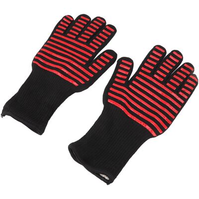LAVVE Lot De 2 Gants De Barbecue Ignifugés, Résistants Aux Hautes Températures Et Compatibles Avec Les Fours À Micro-ondes Pour Usage Industriel - Publicité LAVVE Lot De 2 Gants De Barbecue Ignifugés, Résistants Aux Hautes Températures Et Compatibles Avec Les Fours À Micro-ondes Pour Usage Industriel - Publicité