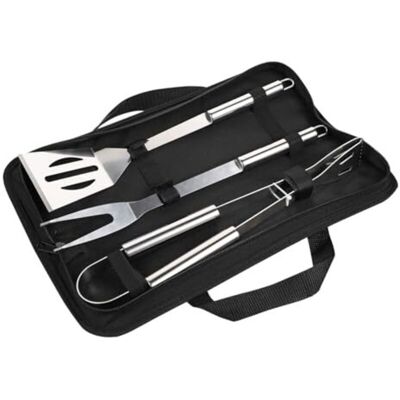 VEXXOL Ensemble De 3 Couverts Pour Barbecue D'Extérieur : Spatule, Fourchette Et Pince En Acier Inoxydable Accessoires De Cuisine Portables Pour La Cuisson Au Barbecue Conception Et Fabrication Sûres. Publicité VEXXOL Ensemble De 3 Couverts Pour Barbecue D'Extérieur : Spatule, Fourchette Et Pince En Acier Inoxydable Accessoires De Cuisine Portables Pour La Cuisson Au Barbecue Conception Et Fabrication Sûres. Publicité