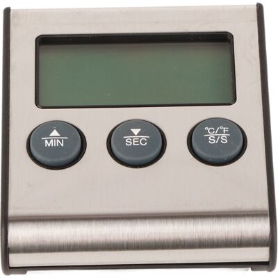 MCKENSA Thermomètre De Cuisson Numérique Avec Minuterie, Affichage Lcd °c/°f Et Sonde Pour Barbecue, Viandes Et Aliments Grillés. Publicité MCKENSA Thermomètre De Cuisson Numérique Avec Minuterie, Affichage Lcd °c/°f Et Sonde Pour Barbecue, Viandes Et Aliments Grillés. Publicité