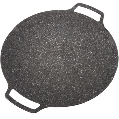 A MOON Poêle Ronde Antiadhésive 30cm Pour Barbecue Coréen, Gril Universel Pour Plaque De Cuisson À Usage Domestique Et Extérieur, Type Universel - Publicité A MOON Poêle Ronde Antiadhésive 30cm Pour Barbecue Coréen, Gril Universel Pour Plaque De Cuisson À Usage Domestique Et Extérieur, Type Universel - Publicité
