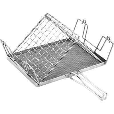 VEXXOL Grille-pain Pliable - Acier Inoxydable - Pour Réchaud À Gaz - Camping Randonnée Barbecue Extérieur - 1 Pièce - Publicité VEXXOL Grille-pain Pliable - Acier Inoxydable - Pour Réchaud À Gaz - Camping Randonnée Barbecue Extérieur - 1 Pièce - Publicité