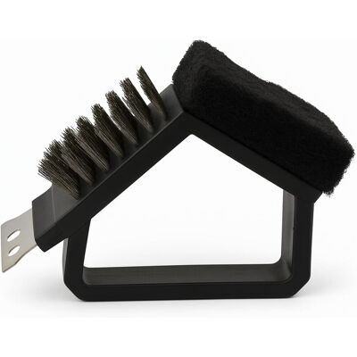 JSSEVN Brosse À Barbecue 3-en-1 – Brosse De Nettoyage Avec Raclette, Poils En Laiton Et Tampon À Récurer – Pour Gril À Gaz, Barbecue Au Charbon De Bois - Publicité JSSEVN Brosse À Barbecue 3-en-1 – Brosse De Nettoyage Avec Raclette, Poils En Laiton Et Tampon À Récurer – Pour Gril À Gaz, Barbecue Au Charbon De Bois - Publicité