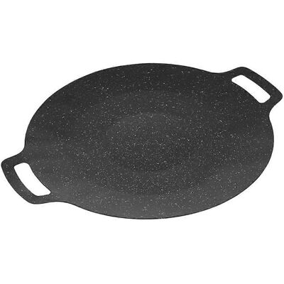 LISATR Poêle À Griller Pour Barbecue D'Extérieur, Poêle En Acier Inoxydable Pour Le Camping, Poêle Ouverte-36.00x30.00x3.00cm-black - Publicité LISATR Poêle À Griller Pour Barbecue D'Extérieur, Poêle En Acier Inoxydable Pour Le Camping, Poêle Ouverte-36.00x30.00x3.00cm-black - Publicité