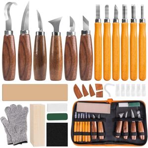 GOTRAYS Ciseaux À Bois,30 In 1 Outils De Sculpture Bois,outillage Bois Avec 12 Couteau Sculpture Bois,professionnel/junior Outil De Ciseaux A Bois Kit Diy Avec Gants Anti-coupure,pierres À Aiguiller - Publicité GOTRAYS Ciseaux À Bois,30 In 1 Outils De Sculpture Bois,outillage Bois Avec 12 Couteau Sculpture Bois,professionnel/junior Outil De Ciseaux A Bois Kit Diy Avec Gants Anti-coupure,pierres À Aiguiller - Publicité
