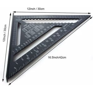 OEM Equerre Menuisier Multifunctions 17cm Et 30cm,metal Aluminium Triangle Règle Équerre Trusquin Guide Raporteur Angle 45 90 Degres/outillage Charpentier - Publicité OEM Equerre Menuisier Multifunctions 17cm Et 30cm,metal Aluminium Triangle Règle Équerre Trusquin Guide Raporteur Angle 45 90 Degres/outillage Charpentier - Publicité