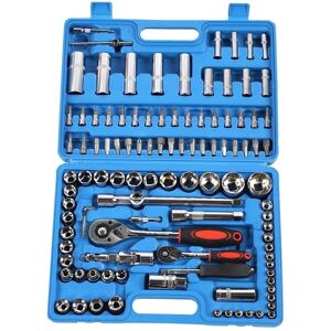 WEYTOLL Jeu De 108 Clés À Cliquet 1/4 Po 1/2 Po Jeu De Douilles En Acier Cr40 Boîte À Outils Kits D'Outils À Main - Publicité WEYTOLL Jeu De 108 Clés À Cliquet 1/4 Po 1/2 Po Jeu De Douilles En Acier Cr40 Boîte À Outils Kits D'Outils À Main - Publicité