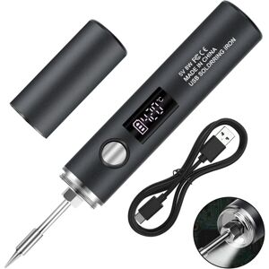 OEM Kit De Fer À Souder À Piles, Fer À Souder Rechargeable Usb Avec Écran Lcd Et Mode D'Éclairage, 5 Températures Réglables 260℃-450℃, Fer À Souder Professionnel Complet Et Sûr - Noir - Publicité OEM Kit De Fer À Souder À Piles, Fer À Souder Rechargeable Usb Avec Écran Lcd Et Mode D'Éclairage, 5 Températures Réglables 260℃-450℃, Fer À Souder Professionnel Complet Et Sûr - Noir - Publicité