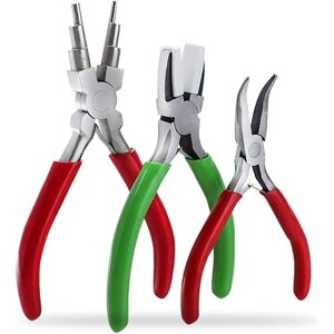 Lot De 3 Pince À Bijoux, Fabrication Bijoux Pinces Pince Bijoux Avec 6 En 1 Pince À Courber Les, Pince Plate, - Lntyq - Publicité Lot De 3 Pince À Bijoux, Fabrication Bijoux Pinces Pince Bijoux Avec 6 En 1 Pince À Courber Les, Pince Plate, - Lntyq - Publicité