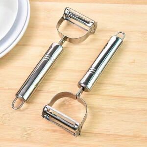 Shining House - Plucheur Et Déchiqueteur De Pommes De Terre 2 En 1 En Acier Inoxydable, Carottes Râpées, Adaptées Pour Éplucher Et Déchiqueter Les Fruits Et Légumeset Déchiqueter Les Fruits Et Légumes,1 - Publicité Shining House - Plucheur Et Déchiqueteur De Pommes De Terre 2 En 1 En Acier Inoxydable, Carottes Râpées, Adaptées Pour Éplucher Et Déchiqueter Les Fruits Et Légumeset Déchiqueter Les Fruits Et Légumes,1 - Publicité