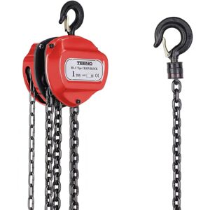 Palan À Chaîne Manuel Avec Crochet Pour Charges Sécurité Lourdes 1 Tonne, Hauteur De Levage 5 M, Pour Poulie A Chaine Agriculture Sylviculture Industrie Paysagisme Atelier, Rouge(1t 5m) - Teeno - Publicité Palan À Chaîne Manuel Avec Crochet Pour Charges Sécurité Lourdes 1 Tonne, Hauteur De Levage 5 M, Pour Poulie A Chaine Agriculture Sylviculture Industrie Paysagisme Atelier, Rouge(1t 5m) - Teeno - Publicité