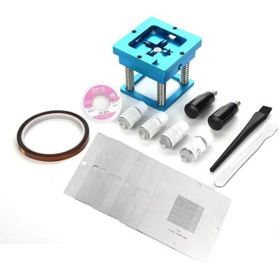 ZOTERNEN Kit Reballing Bga – 0.76/0.6/0.5/0.45mm – Stencils Universels + Poignée – 90mm – Station Réparation - Publicité ZOTERNEN Kit Reballing Bga – 0.76/0.6/0.5/0.45mm – Stencils Universels + Poignée – 90mm – Station Réparation - Publicité
