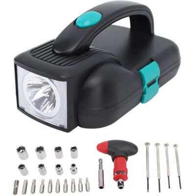 ABYSSE Kit D'Outils Ménagers Avec Lampe Torche Led Comprenant Un Jeu De Tournevis Miniatures, Une Poignée À Cliquet, Un Manchon Et Des Embouts De Montre Pour La Maison - Publicité ABYSSE Kit D'Outils Ménagers Avec Lampe Torche Led Comprenant Un Jeu De Tournevis Miniatures, Une Poignée À Cliquet, Un Manchon Et Des Embouts De Montre Pour La Maison - Publicité