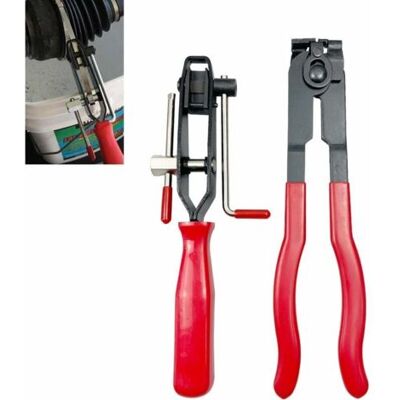 ABYSSE Pince À Collier De Serrage En Acier Embouti – Poignée Antidérapante – Mécanisme De Coupe Intégré – Pour Colliers De Joint Homocinétique - Publicité ABYSSE Pince À Collier De Serrage En Acier Embouti – Poignée Antidérapante – Mécanisme De Coupe Intégré – Pour Colliers De Joint Homocinétique - Publicité