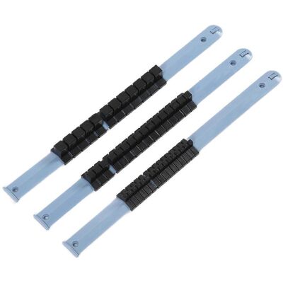FLAMMKRAFT Lot De 3 Porte-douilles Abs Multifonction, Rail À Cliquets 1/4-3/8-1/2 Pouce, Rangement D'Outils De Réparation Pour Atelier - Publicité FLAMMKRAFT Lot De 3 Porte-douilles Abs Multifonction, Rail À Cliquets 1/4-3/8-1/2 Pouce, Rangement D'Outils De Réparation Pour Atelier - Publicité