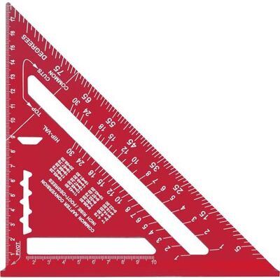 OEM Équerre De Mesure De Charpentier Métrique Impériale 7 Pouces, Alliage D'Aluminium, Règle Triangulaire Épaissie À 90 Degrés Pour Le Travail Du Bois (rouge) - Publicité OEM Équerre De Mesure De Charpentier Métrique Impériale 7 Pouces, Alliage D'Aluminium, Règle Triangulaire Épaissie À 90 Degrés Pour Le Travail Du Bois (rouge) - Publicité